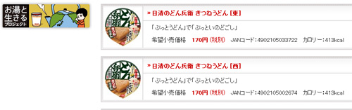 東西スペック比較