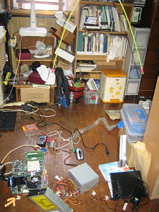 懸架の瞬間に轟音とともに落下